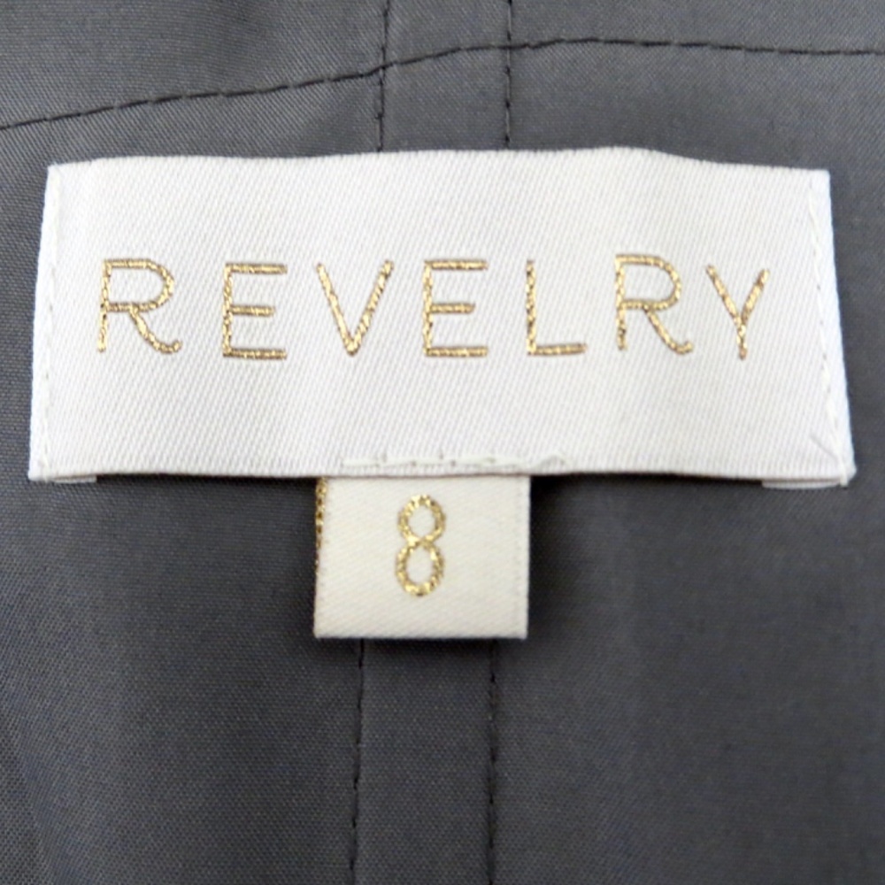 Revelry Rosalie Tulle Convertible Bridesmaid Dress Gray SZ 8 - Picture 12 of 13